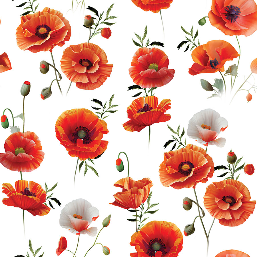 Tkanina dekoracyjna w maki