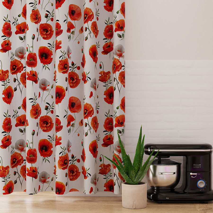 Tkanina dekoracyjna w maki