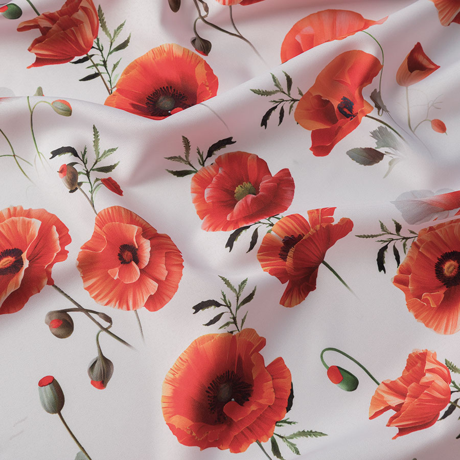 Tkanina dekoracyjna w maki