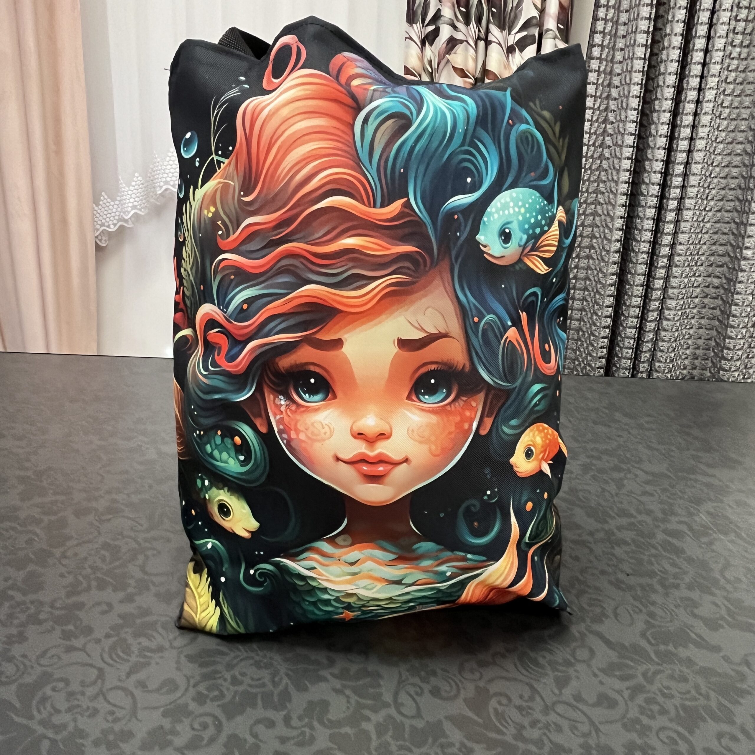 Torba na zakupy SYRENKA I RYBKI mała - obrazek 2