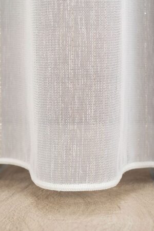 Firanka fantazyjna biała ze złotą nitką 318461